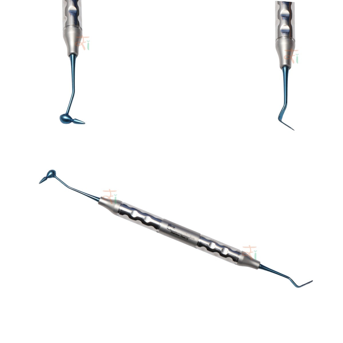 Composite Filling Instrument Set of 6 Pcs – Blue DLC Coated (Anatomical Hollow Handle) | #CFIB2DLCK6AH