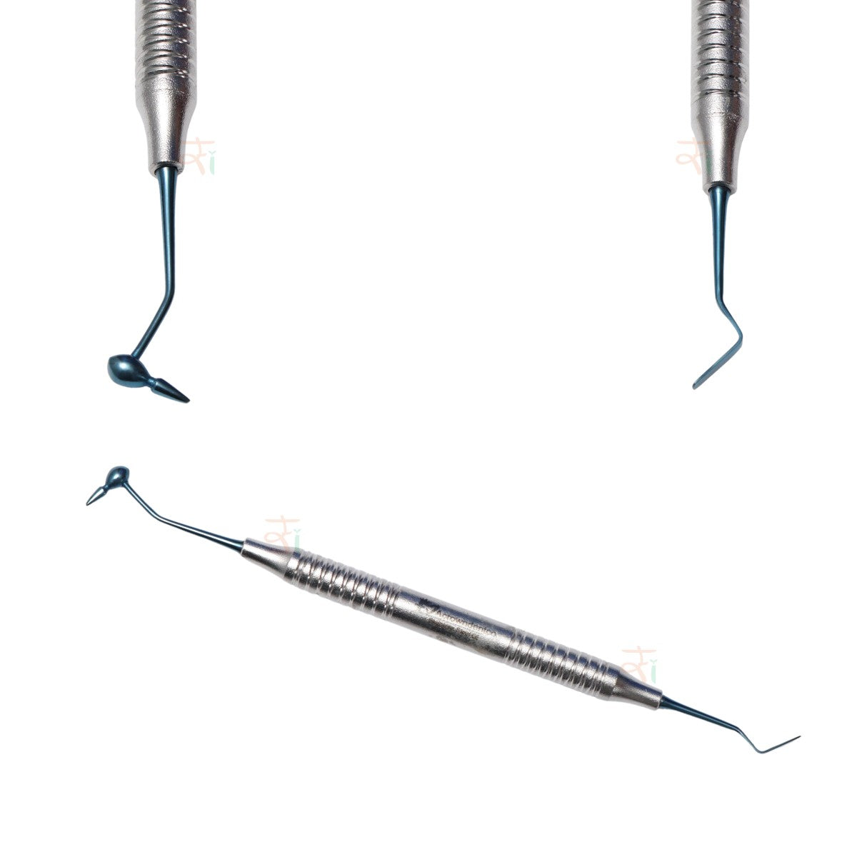 Composite Filling Instrument Set of 6 Pcs – Blue DLC Coated Stain Handle Pattern #CFIB2DLCK6SH