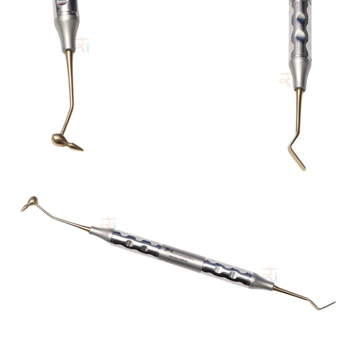 Composite Filling Instrument Set of 6 Pcs – Gold DLC Coated (Anatomical Hollow Handle) | #CFIGDLCK6AH