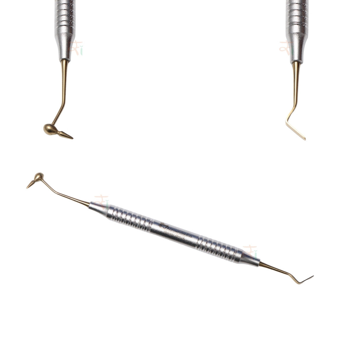 Composite Filling Instrument Set of 6 Pcs – Gold DLC Coated (Stain Handle Pattern) | #CFIGDLCK6SH