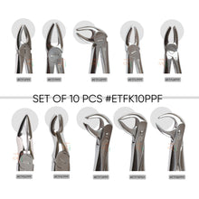 Extraction Tooth Forceps Kit - Premium Sand-Blasting DLC Finish Surface SI-Ergonomical Holes Handle OR SI-Anatomical Cuts Handle