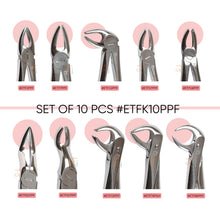 Extraction Tooth Forceps Kit - Premium Gold DLC Finish Surface SI-Ergonomical Holes Handle OR SI-Anatomical Cuts Handle