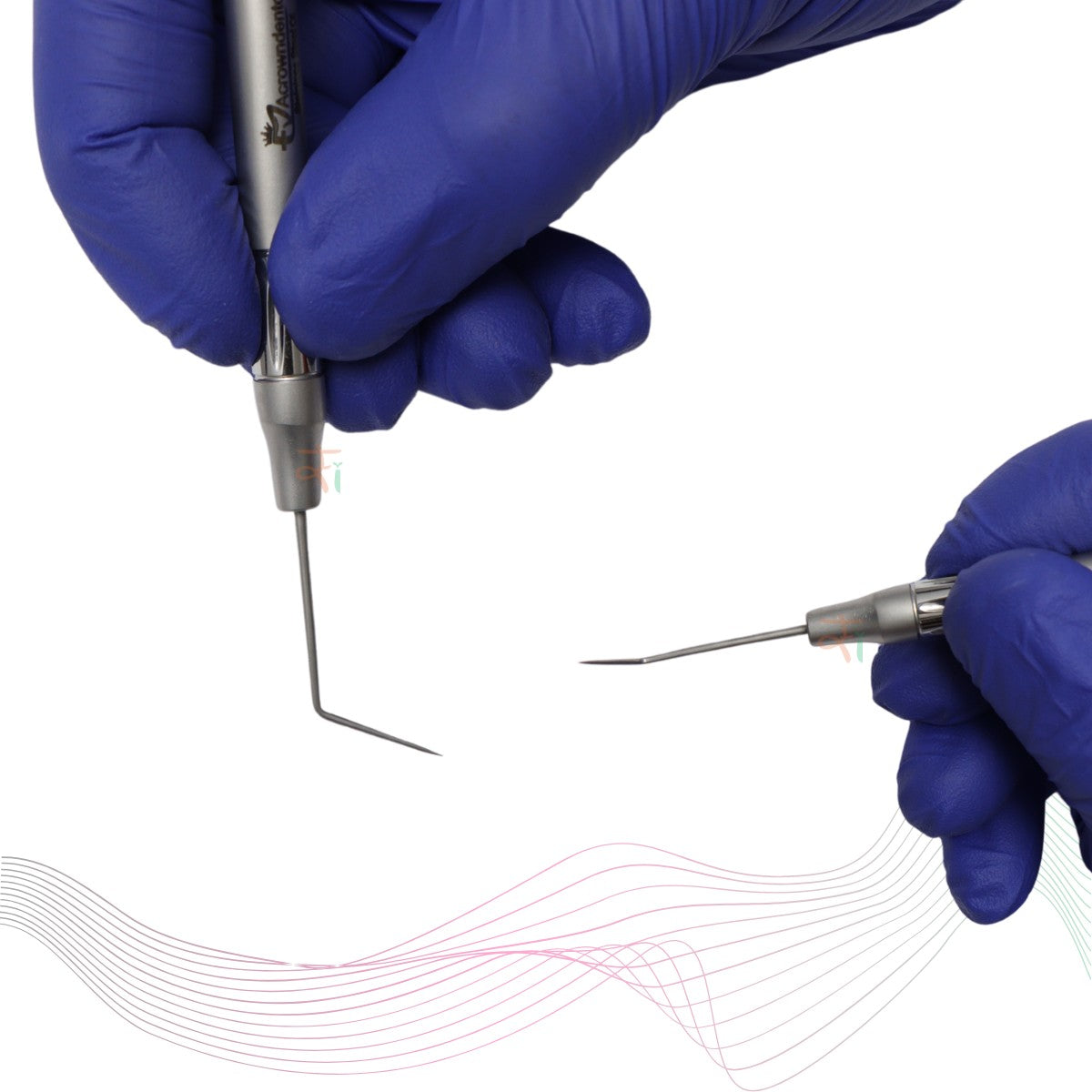 Explorer Extra-Fine (Straight Probe) Single-End – STAIN Handle (Knurled Classic), SI-ANATOMICAL/SI-DALILA Handle