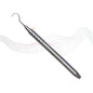 Dental tool with a textured handle on a white background