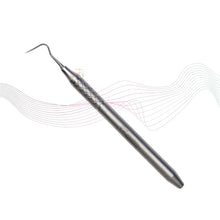 Dental tool with a stylized background