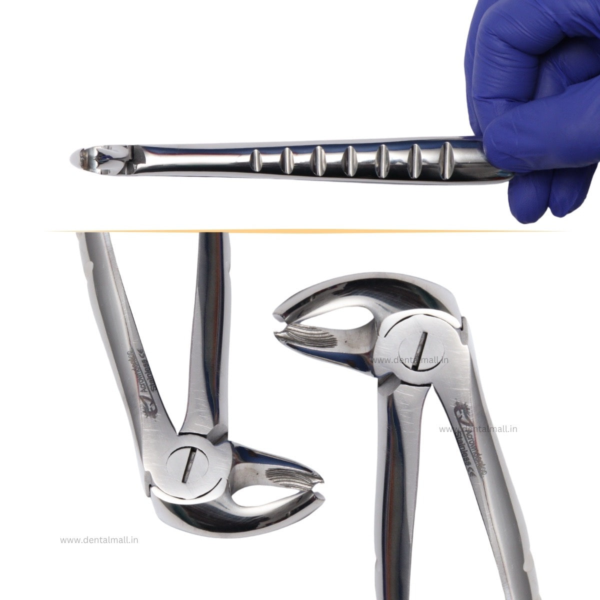 Extraction Tooth Forceps Kit - Premium SI-Stain Polish Finish Surface SI-Ergonomical Holes Handle OR SI-Anatomical Cuts Handle