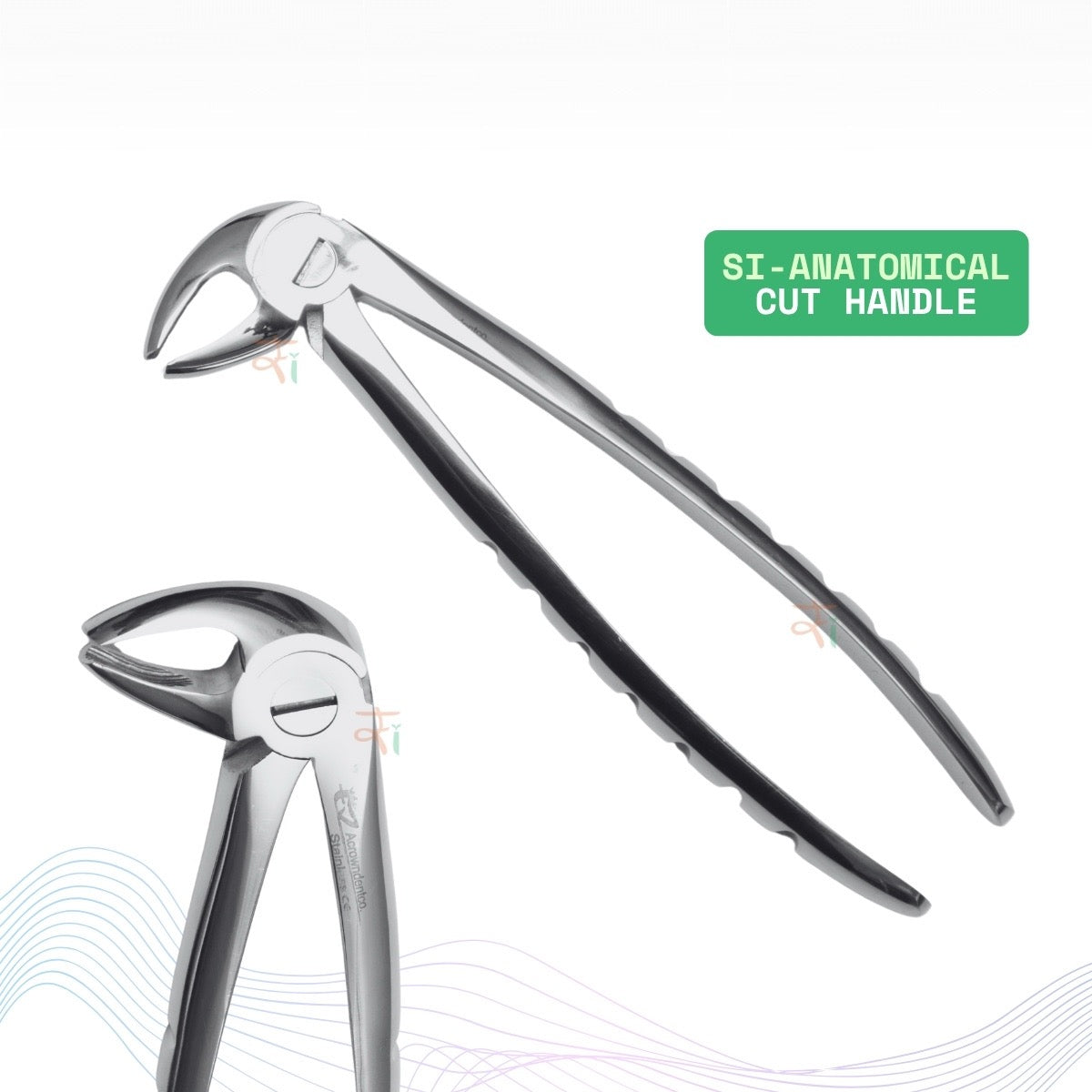Extraction Tooth Forceps Kit - Premium SI-Stain Polish Finish Surface SI-Ergonomical Holes Handle OR SI-Anatomical Cuts Handle