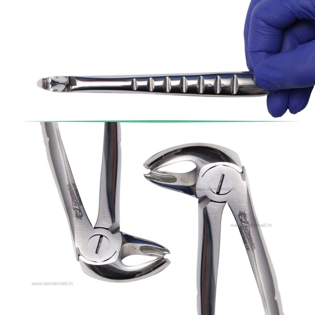 Extraction Tooth Forceps Kit - Premium SI-Stain Polish Finish Surface SI-Ergonomical Holes Handle OR SI-Anatomical Cuts Handle