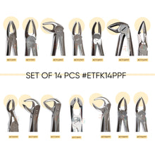 Extraction Tooth Forceps Kit - Premium SI-Stain Polish Finish Surface SI-Ergonomical Holes Handle OR SI-Anatomical Cuts Handle