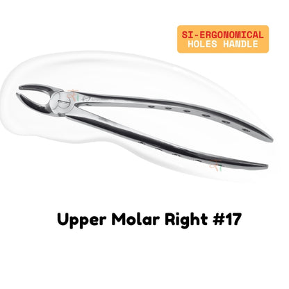 Extraction Tooth Forceps Kit - Premium SI-Stain Polish Finish Surface SI-Ergonomical Holes Handle OR SI-Anatomical Cuts Handle