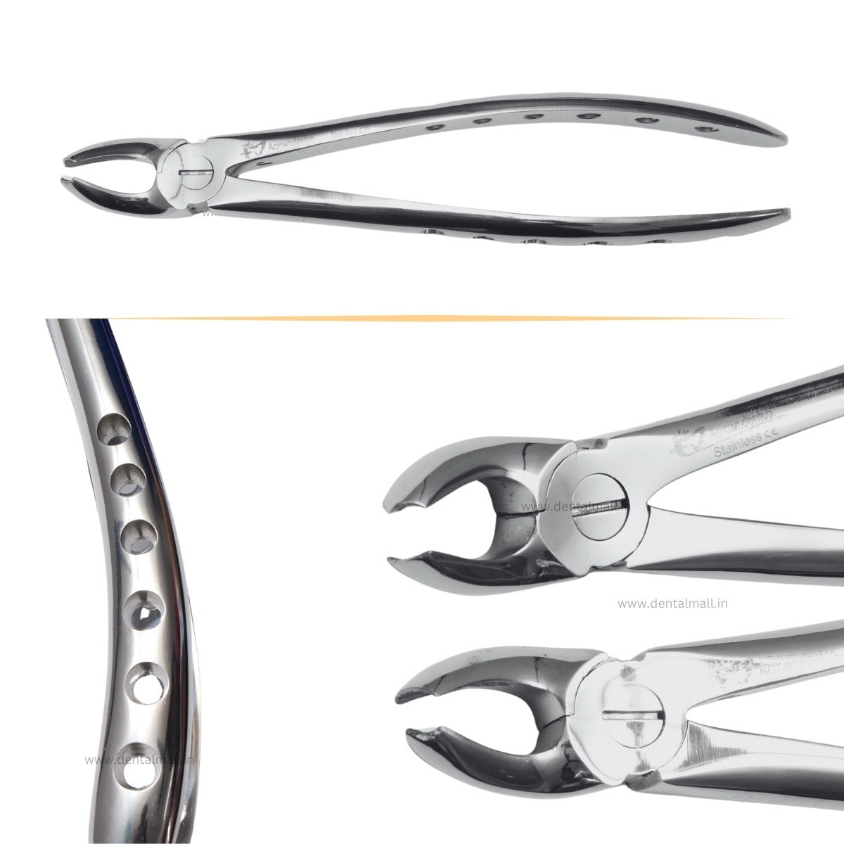 Extraction Tooth Forceps Kit - Premium SI-Stain Polish Finish Surface SI-Ergonomical Holes Handle OR SI-Anatomical Cuts Handle