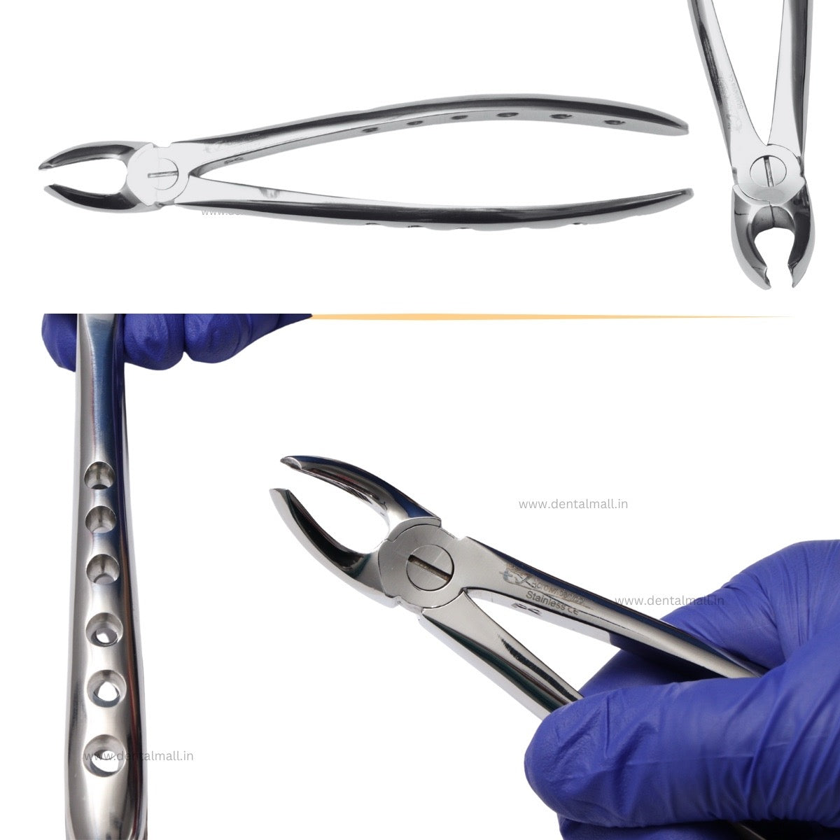 Extraction Tooth Forceps Kit - Premium SI-Stain Polish Finish Surface SI-Ergonomical Holes Handle OR SI-Anatomical Cuts Handle