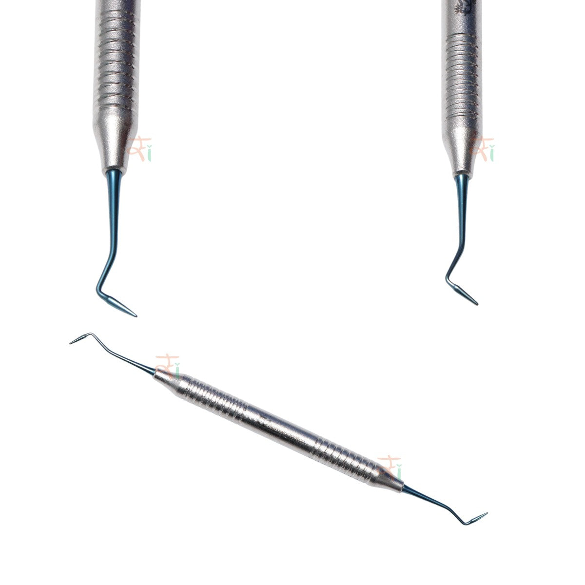 Composite Filling Instrument Set of 6 Pcs – Blue DLC Coated Stain Handle Pattern #CFIB2DLCK6SH