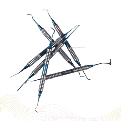 Composite Filling Instrument Blue TiN Coated Set Of 6 Pcs #CFITCBK6RH