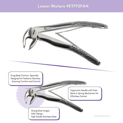 Extraction Tooth Forceps Pedo Kit Standard Set of 7 Pcs #ETFPK7SDF