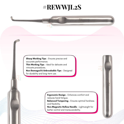 Warwick James Elevators – Premium Set of 3 (Non-Magnetic Hollow Handle) #REWWJK3P