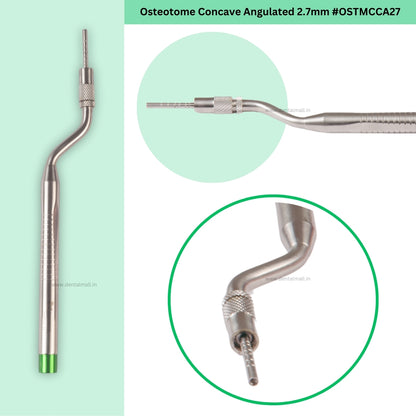 Osteotome Concave Angulated Set of 5 Pieces #OSTMCCAK5