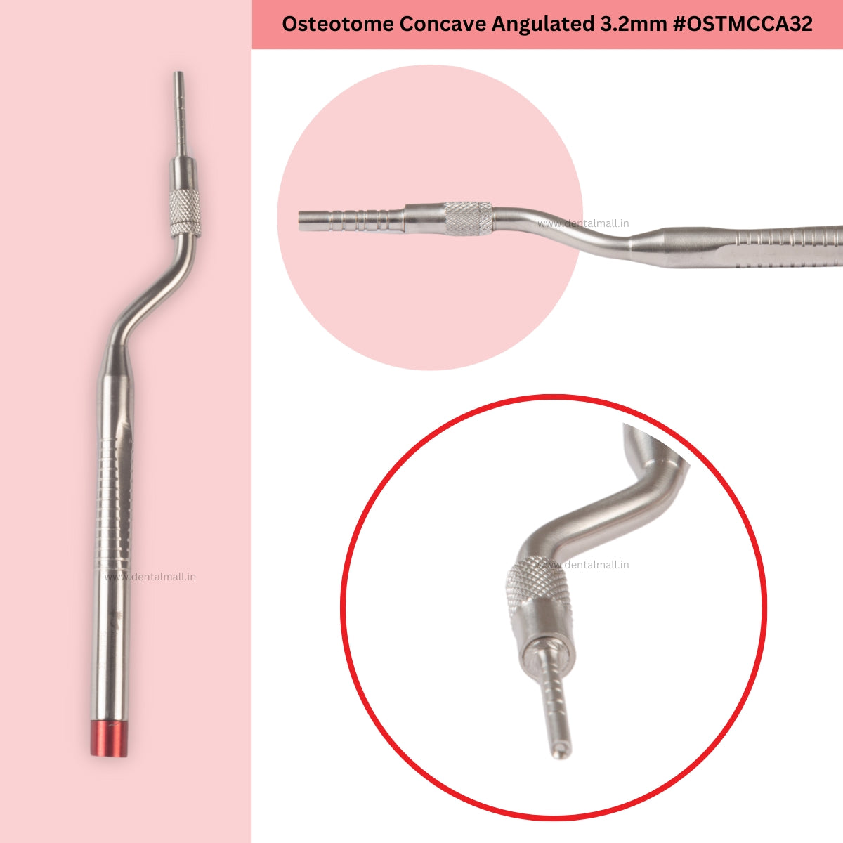 Osteotome Concave Angulated Set of 5 Pieces #OSTMCCAK5