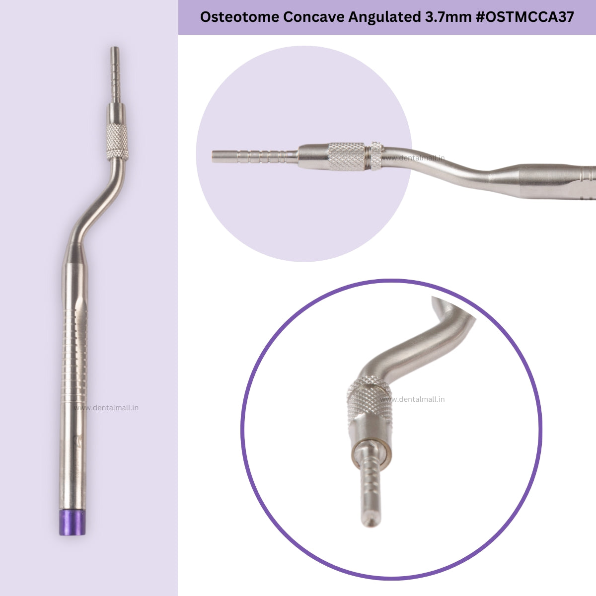 Osteotome Concave Angulated Set of 5 Pieces #OSTMCCAK5