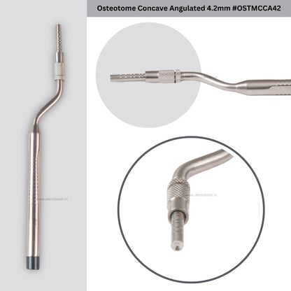 Osteotome Concave Angulated Set of 5 Pieces #OSTMCCAK5