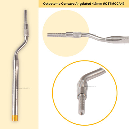 Osteotome Concave Angulated Set of 5 Pieces #OSTMCCAK5