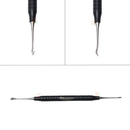 Micro Surgery Instruments Set of 10 Pcs – Black DLC Coated with Sterilization Cassette #MSIBDLCK10
