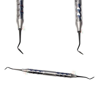 Composite Filling Instrument Set – Black DLC Coated (Anatomical Hollow Handle) | Set of 6 Pcs #CFIBDLCK6AH