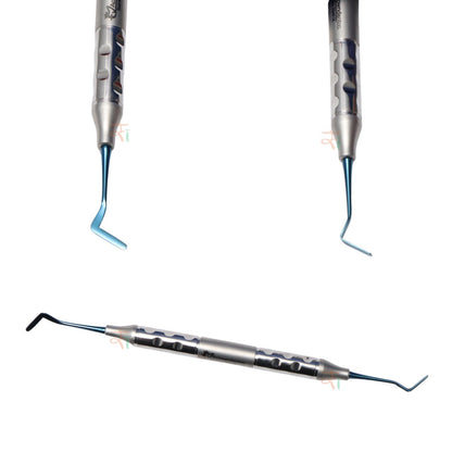 Composite Filling Instrument Set of 6 Pcs – Blue DLC Coated (Anatomical Hollow Handle) | #CFIB2DLCK6AH