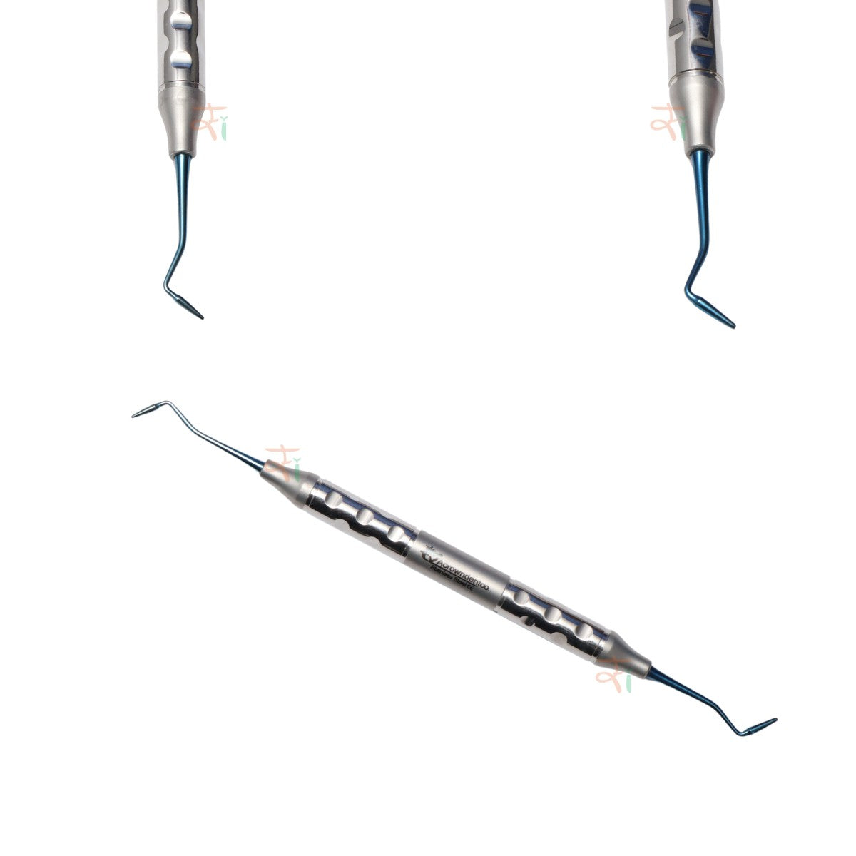 Composite Filling Instrument Set of 6 Pcs – Blue DLC Coated (Anatomical Hollow Handle) | #CFIB2DLCK6AH