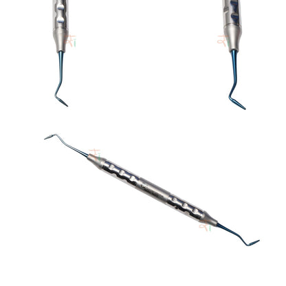 Composite Filling Instrument Set of 6 Pcs – Blue DLC Coated (Anatomical Hollow Handle) | #CFIB2DLCK6AH