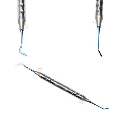 Composite Filling Instrument Set of 6 Pcs – Blue DLC Coated (Anatomical Hollow Handle) | #CFIB2DLCK6AH