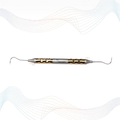 Naber’s Probe Double End Color Coded Tip Anatomic Handle Gold TiN Coated #NPAHG
