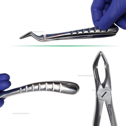 Extraction Tooth Forceps Kit - Premium SI-Stain Polish Finish Surface SI-Ergonomical Holes Handle OR SI-Anatomical Cuts Handle