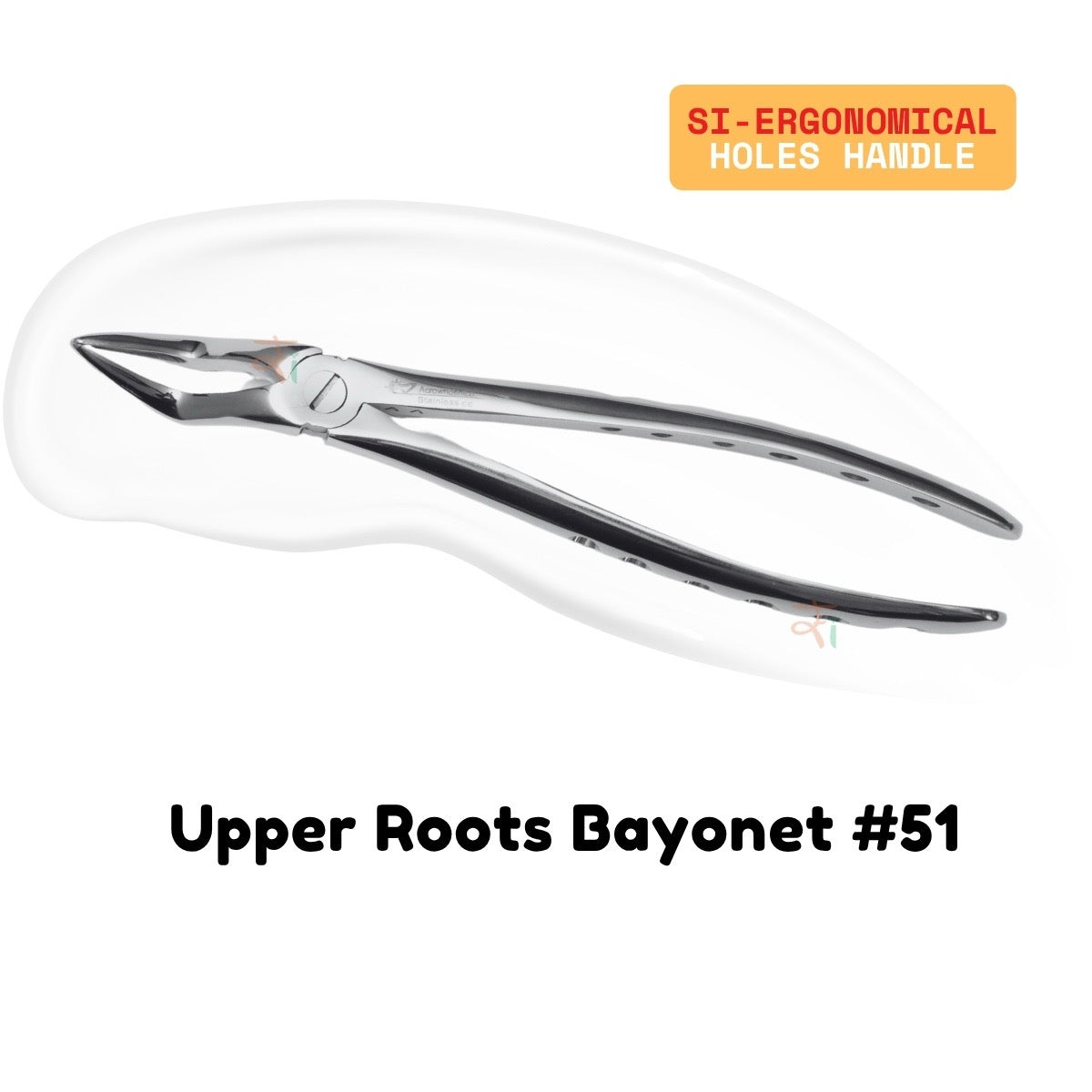 Extraction Tooth Forceps Kit - Premium SI-Stain Polish Finish Surface SI-Ergonomical Holes Handle OR SI-Anatomical Cuts Handle