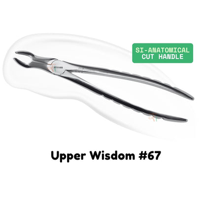 Extraction Tooth Forceps Kit - Premium SI-Stain Polish Finish Surface SI-Ergonomical Holes Handle OR SI-Anatomical Cuts Handle