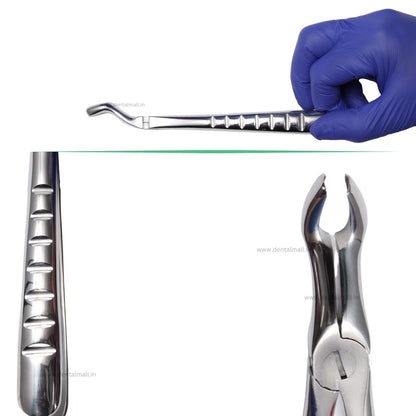 Extraction Tooth Forceps Kit - Premium SI-Stain Polish Finish Surface SI-Ergonomical Holes Handle OR SI-Anatomical Cuts Handle