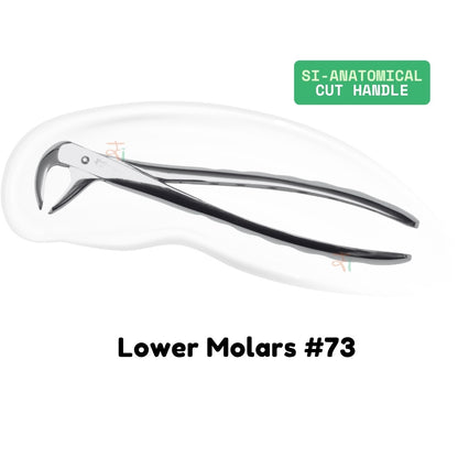 Extraction Tooth Forceps Kit - Premium SI-Stain Polish Finish Surface SI-Ergonomical Holes Handle OR SI-Anatomical Cuts Handle