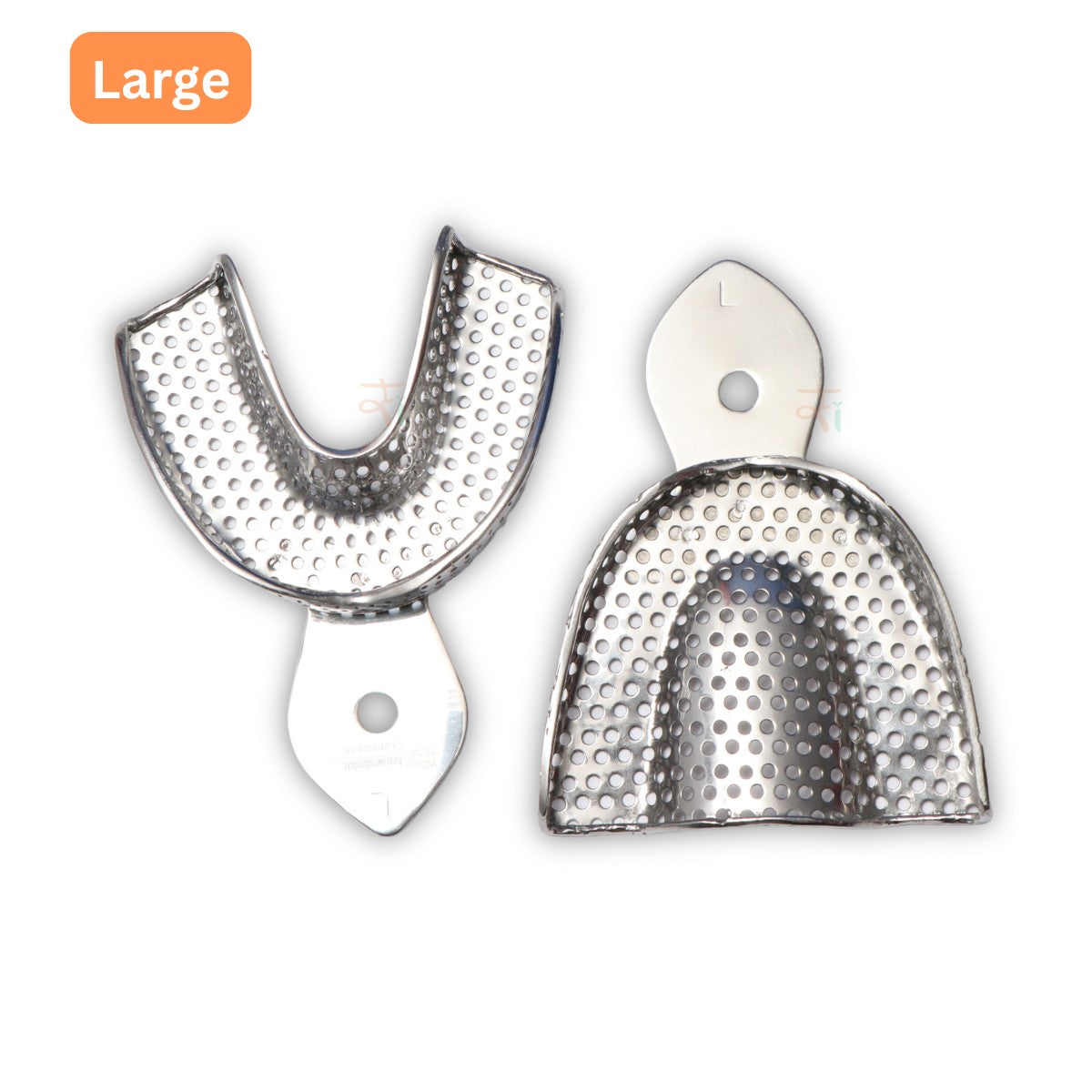 Impression Tray Dentulous Perforated Rim-Lock (Retention-Rim) Kit – Set of 8 Pcs #ITDPRLK8S