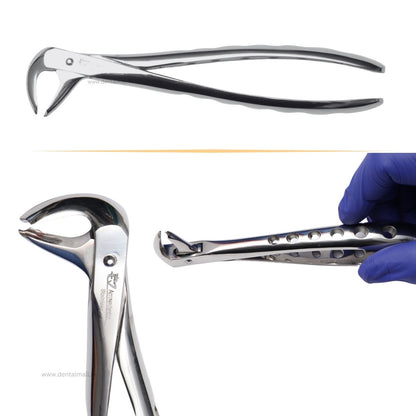 Extraction Tooth Forceps Kit - Premium SI-Stain Polish Finish Surface SI-Ergonomical Holes Handle OR SI-Anatomical Cuts Handle
