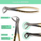 Extraction Tooth Forceps Kit - Premium Gold DLC Finish Surface SI-Ergonomical Holes Handle OR SI-Anatomical Cuts Handle