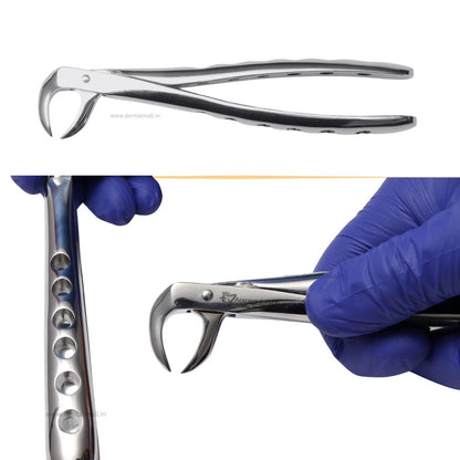 Extraction Tooth Forceps Kit - Premium SI-Stain Polish Finish Surface SI-Ergonomical Holes Handle OR SI-Anatomical Cuts Handle