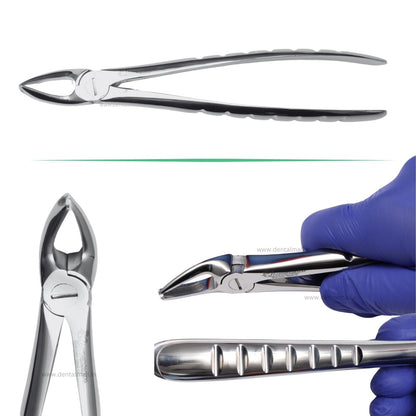 Extraction Tooth Forceps Kit - Premium SI-Stain Polish Finish Surface SI-Ergonomical Holes Handle OR SI-Anatomical Cuts Handle