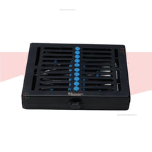 Micro Surgery Instruments Set of 10 Pcs – Black DLC Coated with Sterilization Cassette #MSIBDLCK10