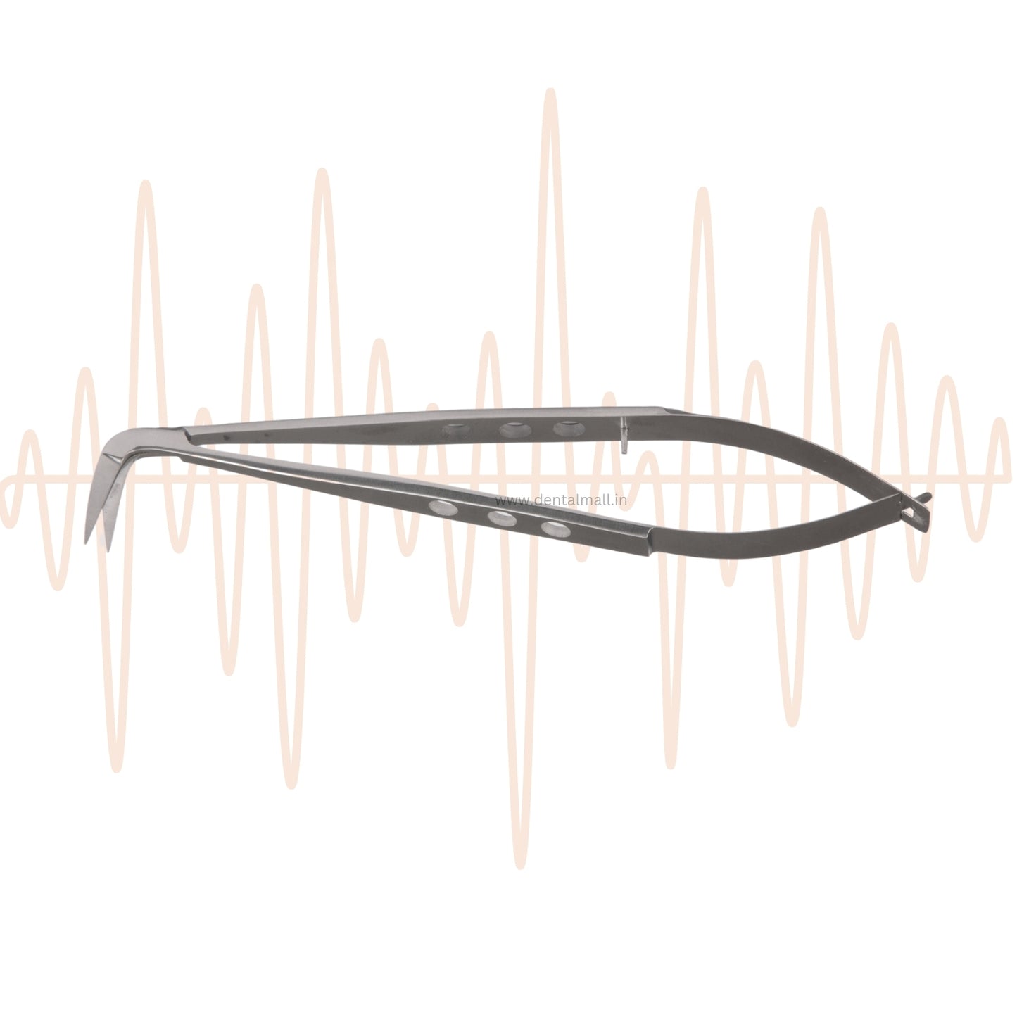 Castroviejo Scissors – Long Handle with Holes (Ergonomic Pattern)
