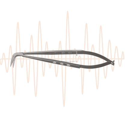 Castroviejo Scissors – Long Handle with Holes (Ergonomic Pattern)