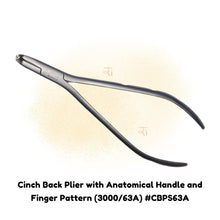 Cinch Back Plier with Anatomical Handle and Finger Pattern (3000/63A) #CBPS63A