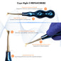 ROOT ELEVATORS PREMIUM ANATOMICAL HANDLE  SET OF 7 Pcs. #REPAHK7B2 Anatomic BLUE DLC Handle | Gold TiN Coated Tip | CNC Non-Breakable Design Joint