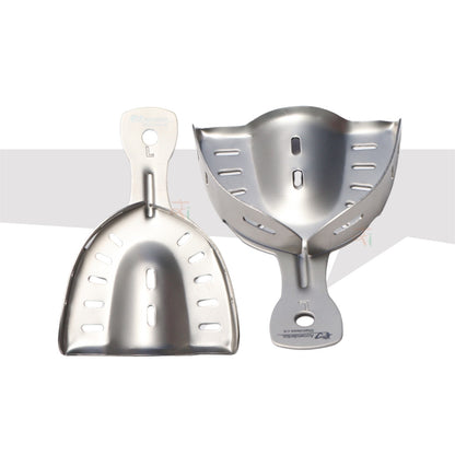 Premium Deep Impression Trays – Dentulous Perforated Satin Finish Surface Set (6 Pcs)  Model: DITDPK6P