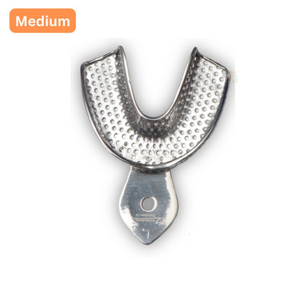 Impression Tray Dentulous Perforated Rim-Lock (Retention-Rim) Kit – Set of 8 Pcs #ITDPRLK8S