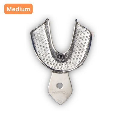 Impression Tray Dentulous Perforated Rim-Lock (Retention-Rim) Kit – Set of 8 Pcs #ITDPRLK8S